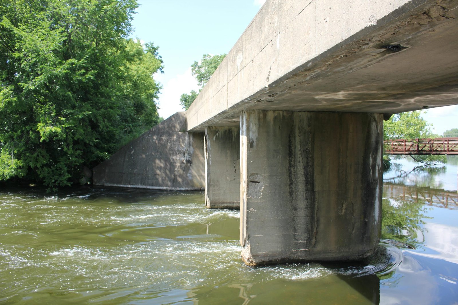 Looking north